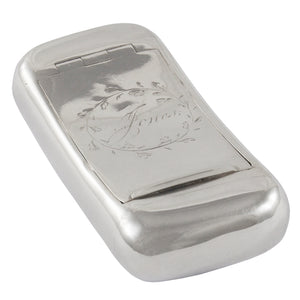 A Georgian, silver snuff box