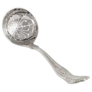 A mid-20th century, silver sifter spoon