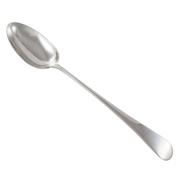 An Edwardian, silver stuffing spoon