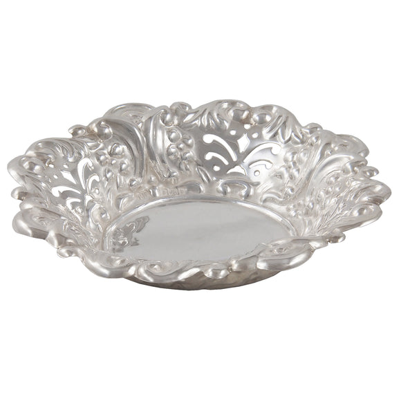 An Edwardian, silver, pierced sweet dish