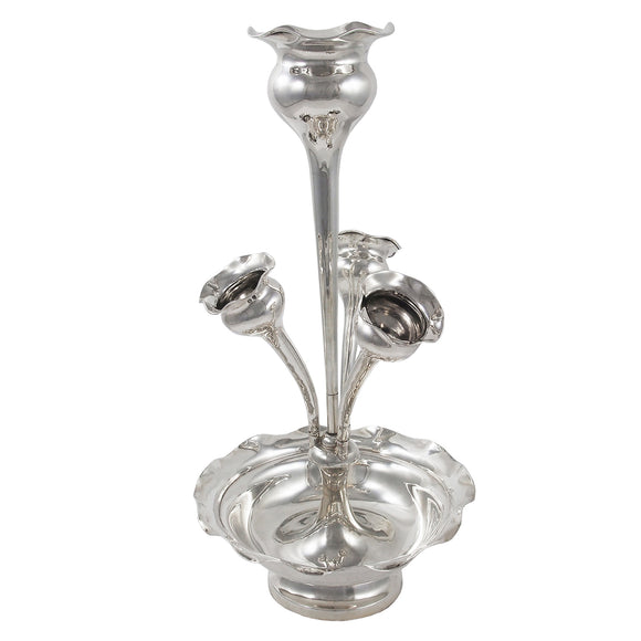 An Edwardian, silver centrepiece