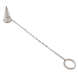 A mid-20th century, silver candle snuffer