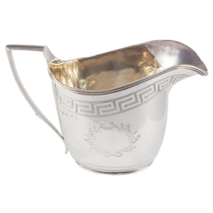 A Georgian, silver cream jug
