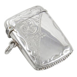 An early 20th century, silver vesta case