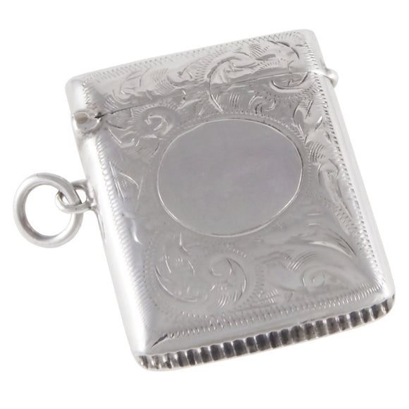 An Edwardian, silver vesta case