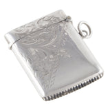 An Edwardian, silver vesta case