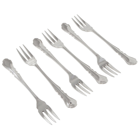 Six early 20th century, silver Hors d'Oeuvres forks