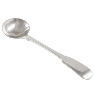 A Georgian, silver, Old English Pattern salt spoon