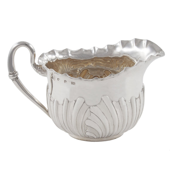 A Victorian, silver cream jug