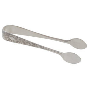 A pair of Edwardian, silver sugar tongs