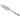 A modern, silver handled, King's Pattern cake slice.