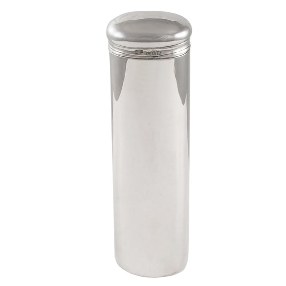 An Edwardian, silver canister