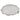 An Edwardian, silver, circular salver with raised shell &amp; scroll border on three scroll feet.