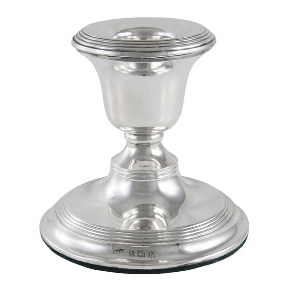An early 20th century, silver candlestick