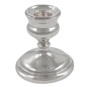 An early 20th century, silver, squat candlestick