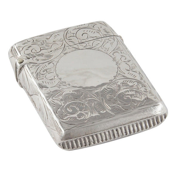 A Victorian, silver vesta case