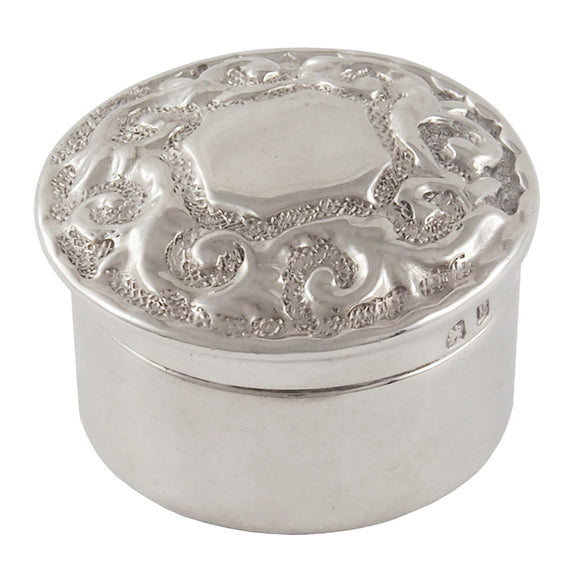 A Victorian, silver, small lidded pot