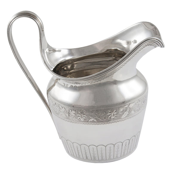 A Georgian, silver cream jug