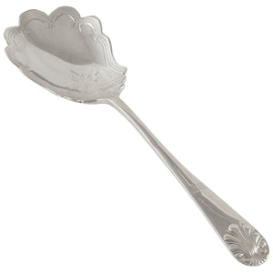 An early 20th century, silver, engraved jam spoon