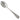 A Victorian, silver teaspoon with engraved foliate &amp; floral decoration.