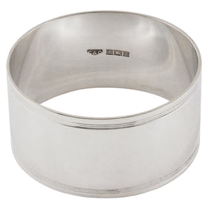 A mid-20th century, silver napkin ring.