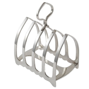 An early 20th century, silver, four slice toast rack.
