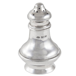 An early 20th century, silver pepper pot