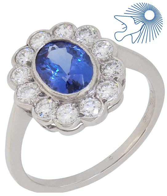 Tanzanite & Diamond Set Ring