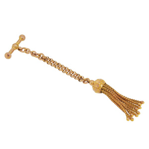 A Victorian, 9ct yellow gold tassel fob